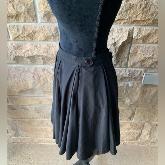AMERICAN APPAREL Midi Flare Black High Waist Fully Lined Skirt Women’s SZ XS 24” - Picture 11 of 16